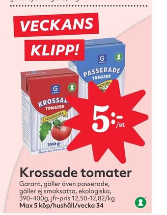 Hemköp Krossade tomater erbjuda