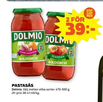 Stora Coop Pastasås erbjuda