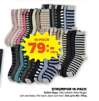 Stora Coop Strumpor 10-pack erbjuda