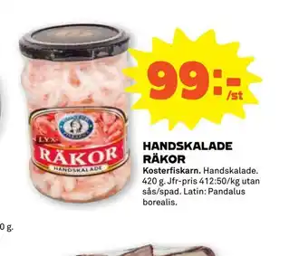 Stora Coop Handskalade räkor erbjuda