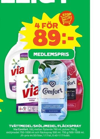 Coop Forum Tvättmedel/sköljmedel/fläckspray erbjuda