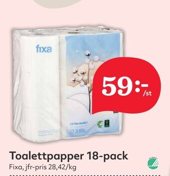 Hemköp Toalettpapper 18-pack erbjuda