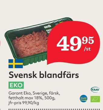 Hemköp Svensk blandfärs erbjuda
