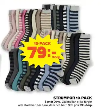 Coop Forum Strumpor 10-pack erbjuda