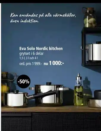 Eva Solo Nordic kitchen grytset i 6 delar