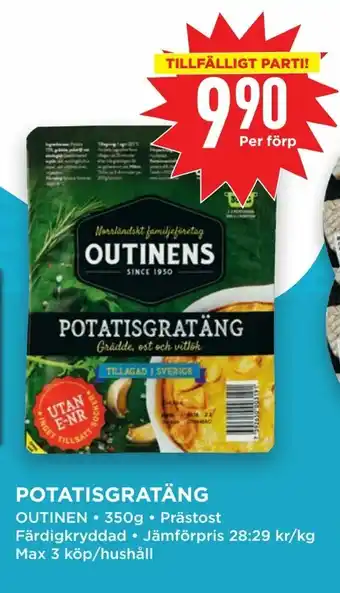 Willys Potatisgratäng 350g erbjuda