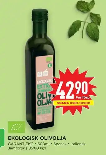 Willys Ekologisk Olivolja 500ml erbjuda