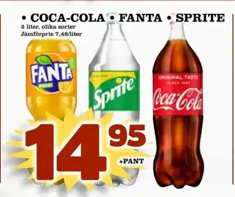 Prisma Mat Coca-cola • fanta • sprite 2L erbjuda
