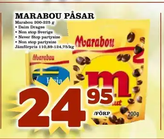 Prisma Mat Marabou Påsar 200-225g erbjuda