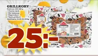 Prisma Mat Grillkorv 400-480g erbjuda