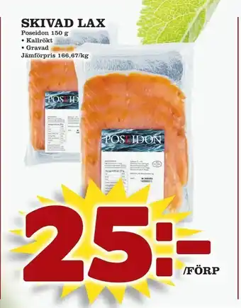 Prisma Mat Skivad Lax 150g erbjuda
