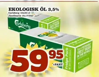 Prisma Mat Ekologisk öl 3,5% 10x33cl erbjuda