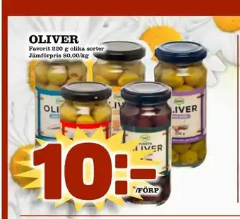Prisma Mat Oliver 220g erbjuda
