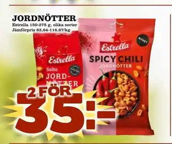 Prisma Mat Jordnötter 150-275g erbjuda