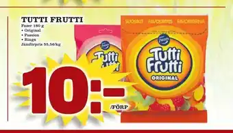 minmatbutik Tutti Frutti 180g erbjuda