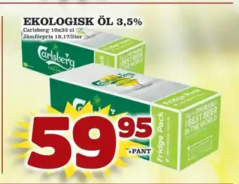 Ekologisk öl 3,5% 10x33cl