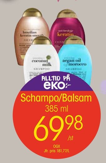 EKO Schampo/balsam erbjuda