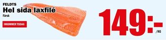 Matdax Hel sida laxfilé erbjuda