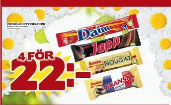 minmatbutik Choklad stycksaker erbjuda