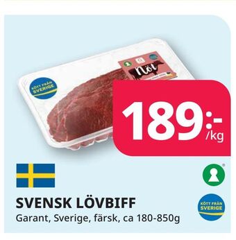 Tempo Svensk lövbiff erbjuda