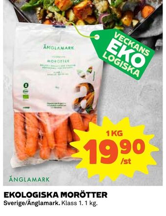 Coop Ekologiska morötter erbjuda