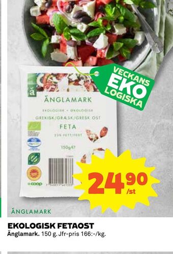 Coop Ekologisk fetaost erbjuda