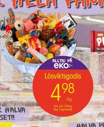 EKO Lösviktsgodis erbjuda