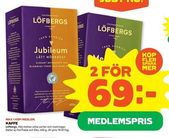 Stora Coop Kaffe erbjuda