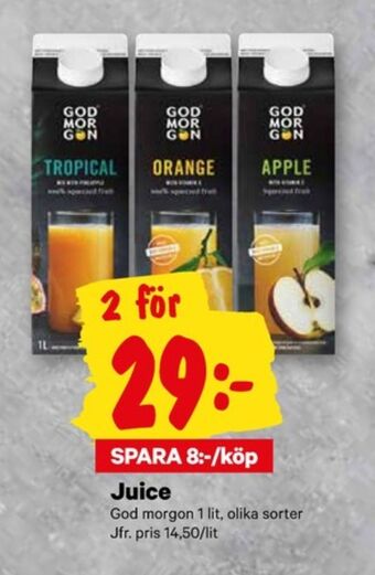 City Gross God morgon juice erbjuda