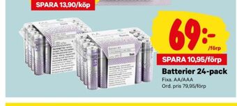 City Gross Fixa batterier erbjuda