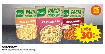 Coop Knorr pastarätter erbjuda