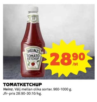 Coop Heinz ketchup erbjuda
