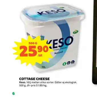Coop Forum Keso cottage cheese erbjuda