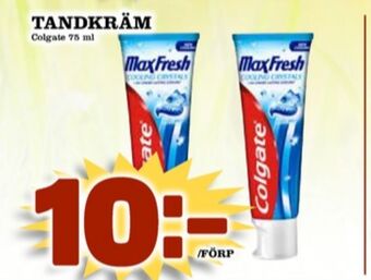 Matdax Colgate tandkräm erbjuda