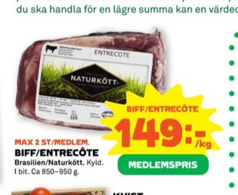 Stora Coop Naturkött biff erbjuda
