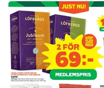 Jubileum kaffe malet