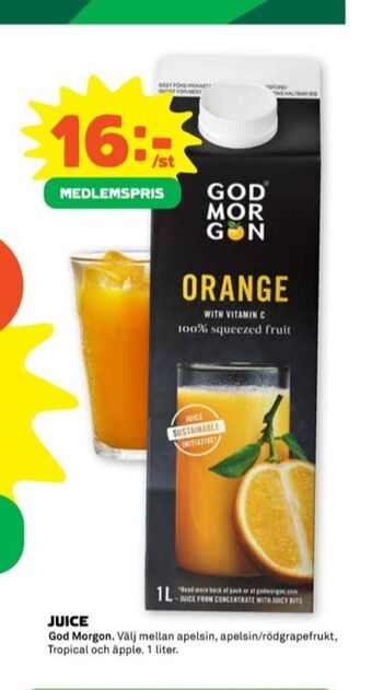Stora Coop God morgon juice erbjuda