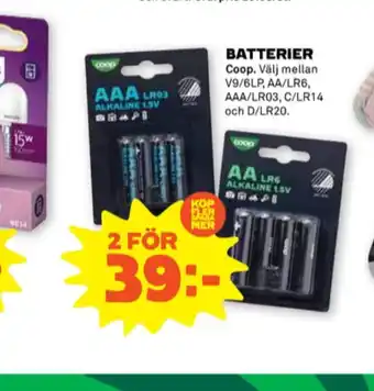 Stora Coop Coop batterier erbjuda