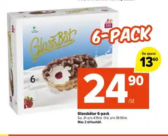 Coop Extra Sia glassbåtar erbjuda