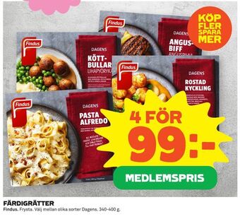 Coop Färdigrätter erbjuda