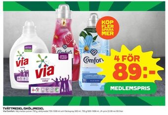 Coop Tvättmedel/sköljmedel erbjuda