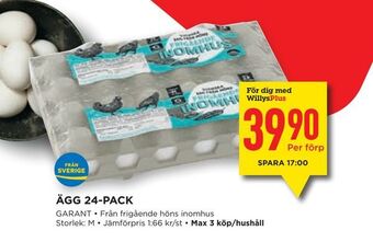 Willys Ägg 24-pack erbjuda