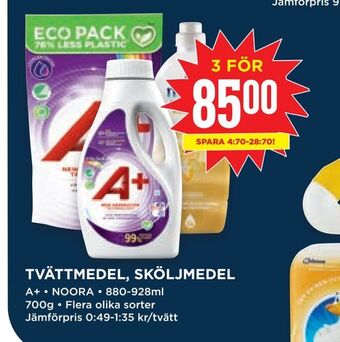 Willys Tvättmedel, sköljmedel erbjuda