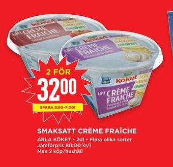 Willys Smaksatt crème fraîche erbjuda