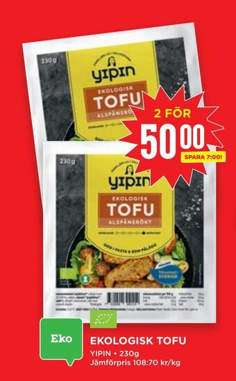 Willys Ekologisk tofu erbjuda