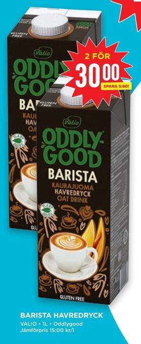 Willys Barista havredryck erbjuda
