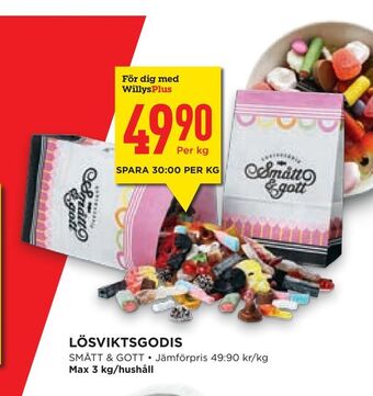 Willys Hemma Lösviktsgodis erbjuda