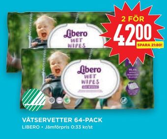 Willys Hemma Våtservetter 64-pack erbjuda