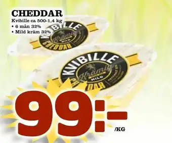 Matvärlden Tensta Cheddar 500-1,4kg erbjuda