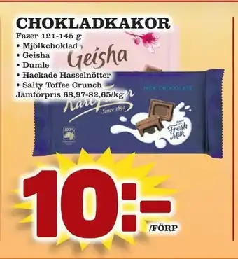 Matvärlden Tensta Chokladkakor 121-145g erbjuda